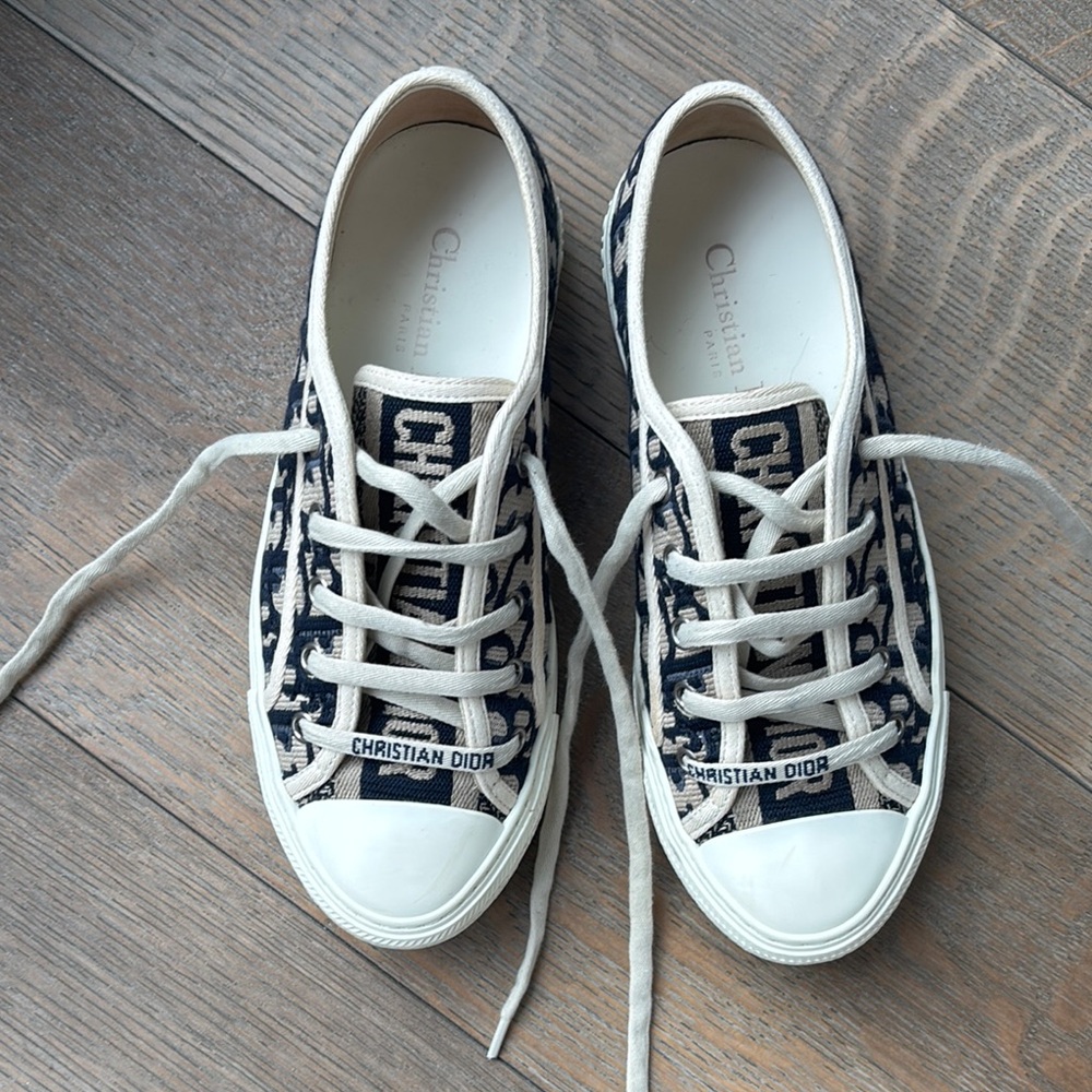 Dior Navy and White Women's Sneakers